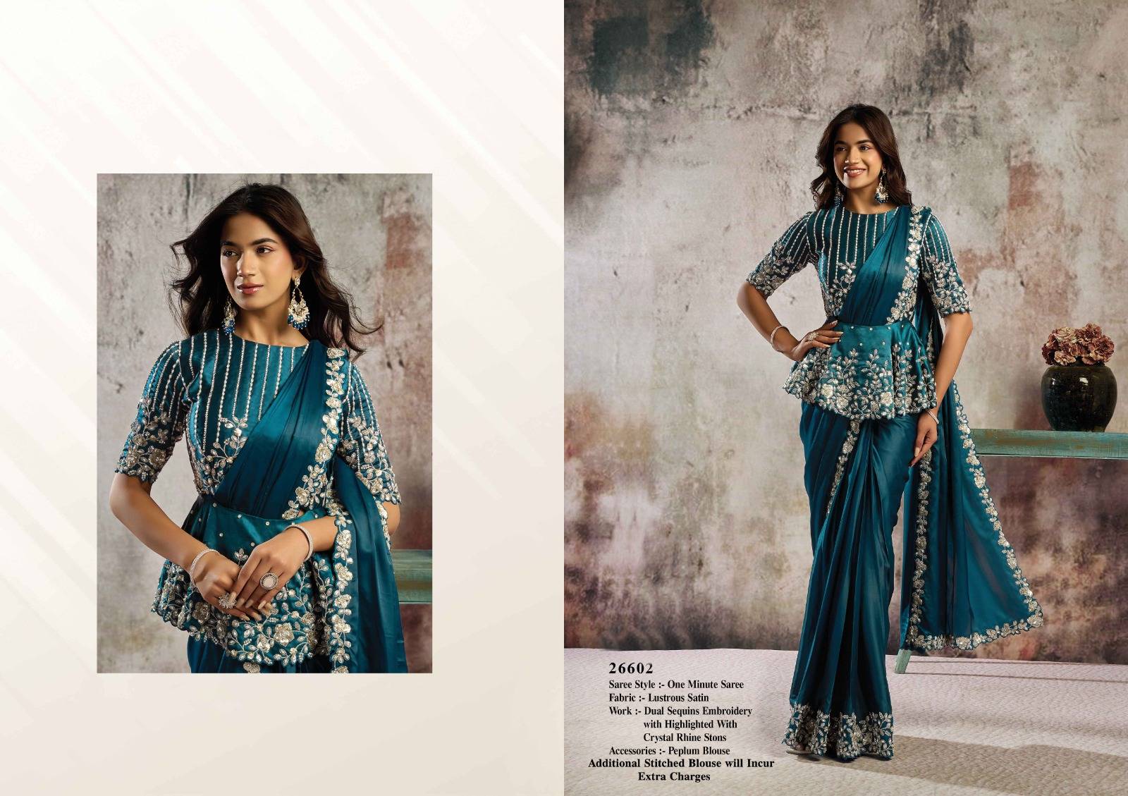 MOHMANTHAN SELENE by Mahotsav 26601 to 26616 Series Indian Traditional Bridal Wear Collection Beautiful Stylish Fancy Colorful Party Wear & Occasional Wear Silk Sarees At Wholesale Price
